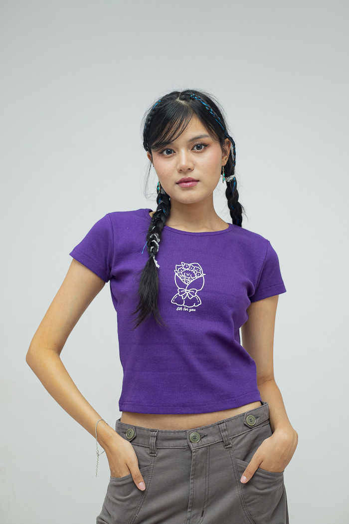 Purple Cute Top